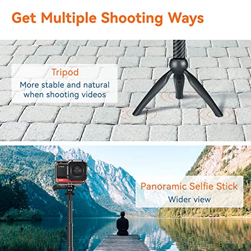 Perche à selfie télescopique 120cm accessoire DJI Osmo Action - 5