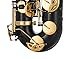 Glory Black/Gold B Flat Tenor Saxophone with Case,10pc Reeds,Mouth Piece,Screw Driver,Nipper. A pair of gloves, Soft Cleaning Cloth