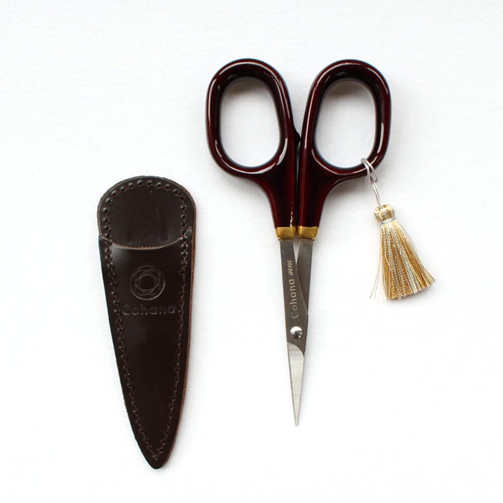Cohana Forbici con lacca d'oro 10,5 cm Marrone - 1 Pezzo