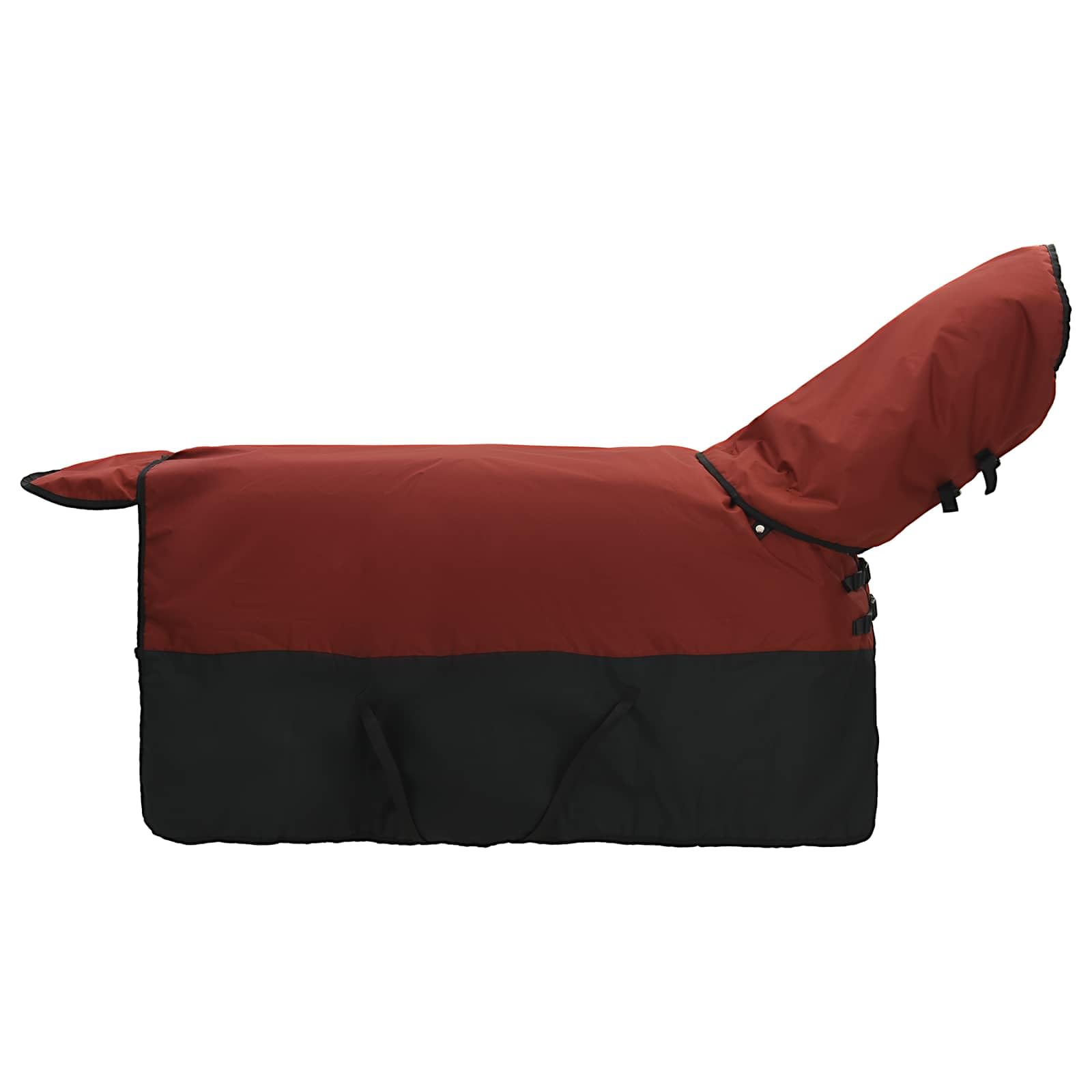vidaXL Manta para Caballo Verde Oscuro y Negro 135 cm Poliéster, Manta Ecuestre Moderna, Cubierta de Invierno, Impermeable, Lavable, Caliente para tu Caballo