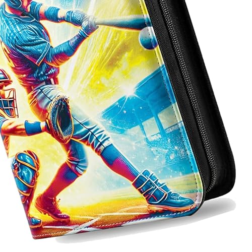 Image of Zipper Cards Binder for 900-Pocket Baseball Trading Cards, Premium Collectible Cards Book Album With Removable Sleeves for MTG, TCG & Sports Cards - Gifts for Girls and Boys