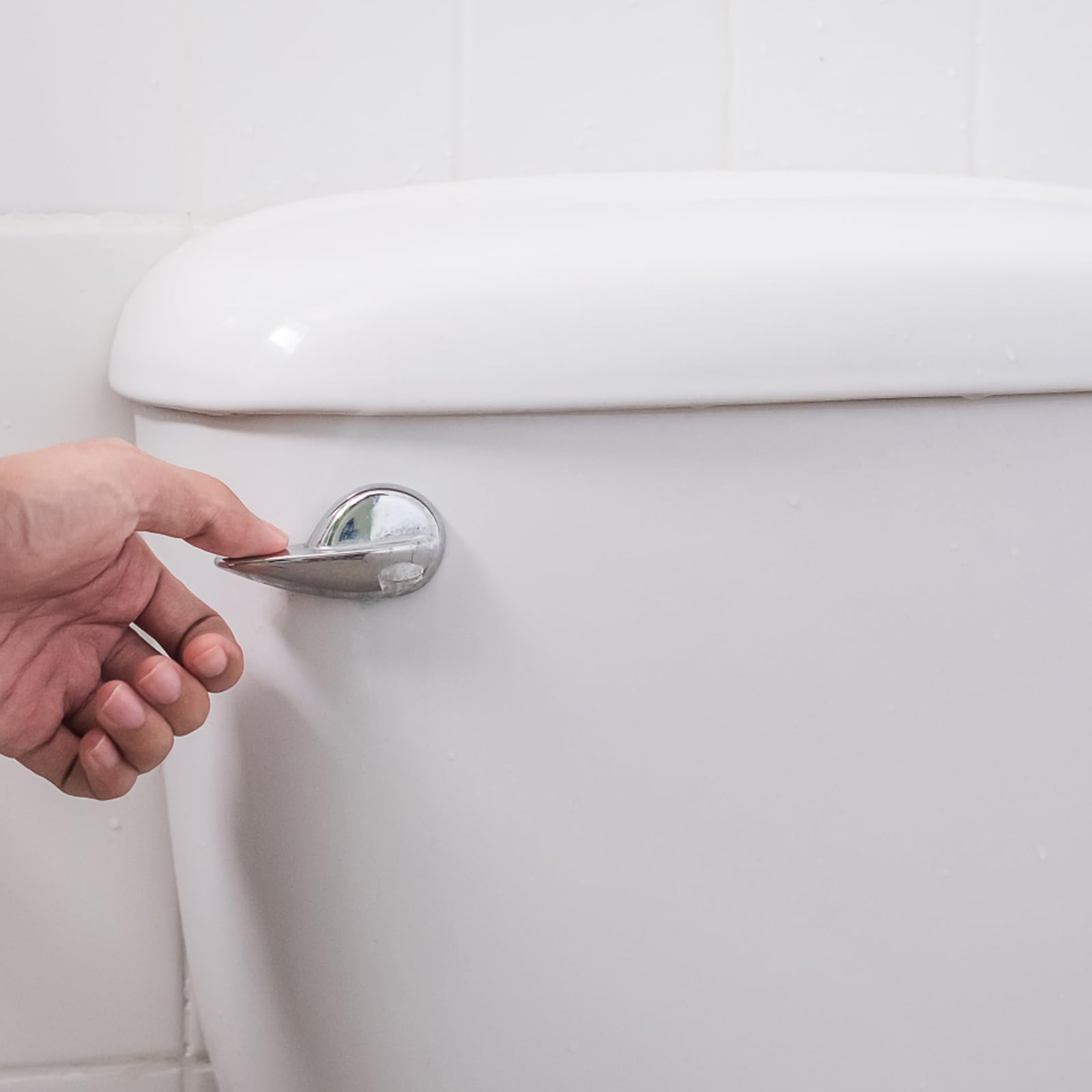 sourcing map 2" Válvula de Descarga para Inodoro, Kit Convertidor de Palanca Dividida para Válvula de Descarga, Ahorro de Agua, con Junta para Uso con Válvulas de Descarga Estándar