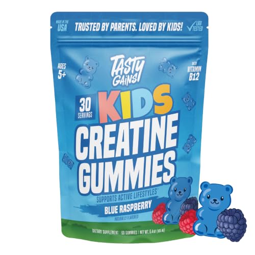 Tasty Gains Kids & Teen Creatine Gummies