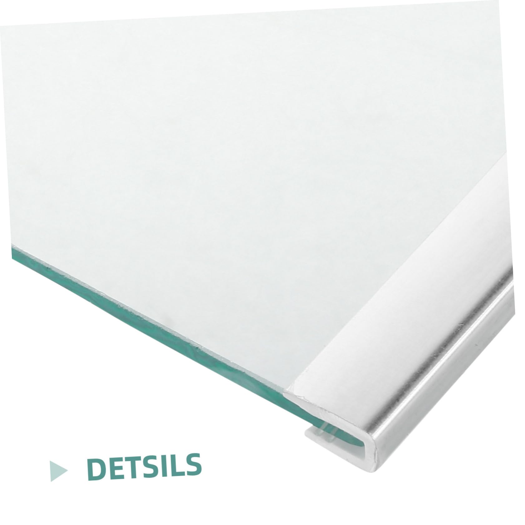 MAGICLULU Estante Divisorio de Vidrio Templado Transparente para Frigorífico, Soporte Resistente Ajustable 30x27 Cm, Organizador Doméstico para Nevera, Accesorio Compatible