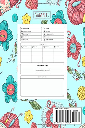 Crocheting Log Book: Crocheting Project Planner Notebook & Crocheters Journal - Keep Track of Patterns, Yarns, Hooks, & Designs - Crochet Gifts for Crochet Lovers Women Men Kids image 3