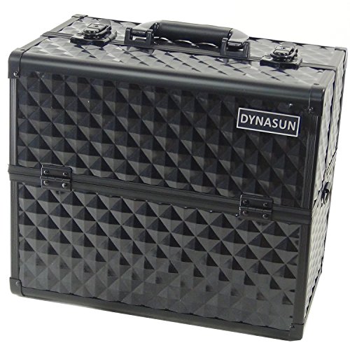 Preisvergleich Produktbild DYNASUN BS38 36x24x30.5cm XXL Schwarz Designer Profi Beautycase Schminkkoffer Kosmetikkoffer Schmuckfach Beauty Case Reise Box