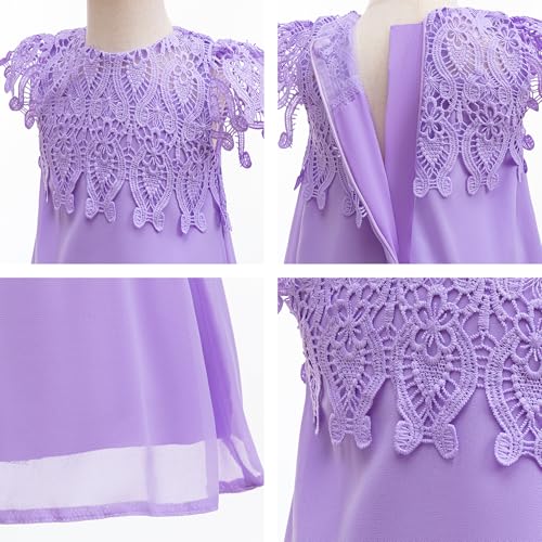 Little Girls Flower Girl Dress Princess Wedding Semi Formal Dresses Summer Holiday Birthday Party Boho Lace Dress2