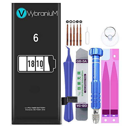 Vybranium Batteria compatibile con iPhone 6 | 2019 Data di produzione | Manuale...
