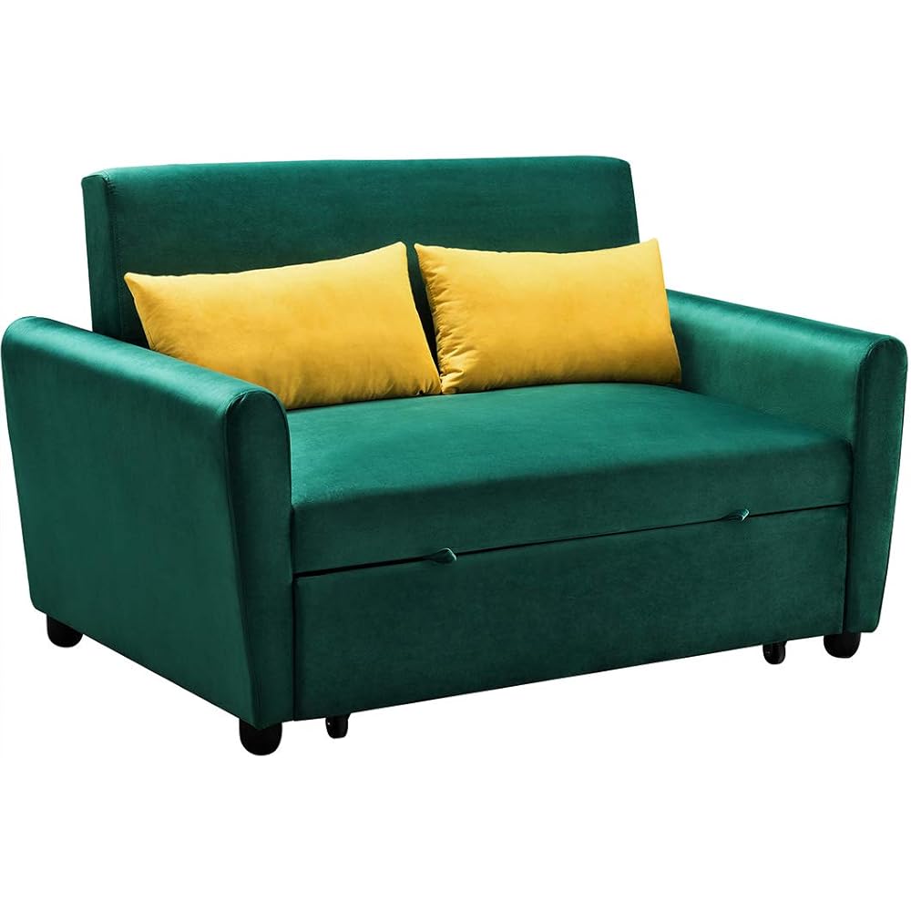 Sleeper Sofa,2 in 1 Sofa Soft Velvet Sofa Bed