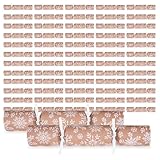 Celebration Crackers 12" Kraft Snowflake Catering Christmas Cracker Bulk Pack - FSC Mix Box of 50 with Metal Gifts for Restaurants & Hotels - Image 9