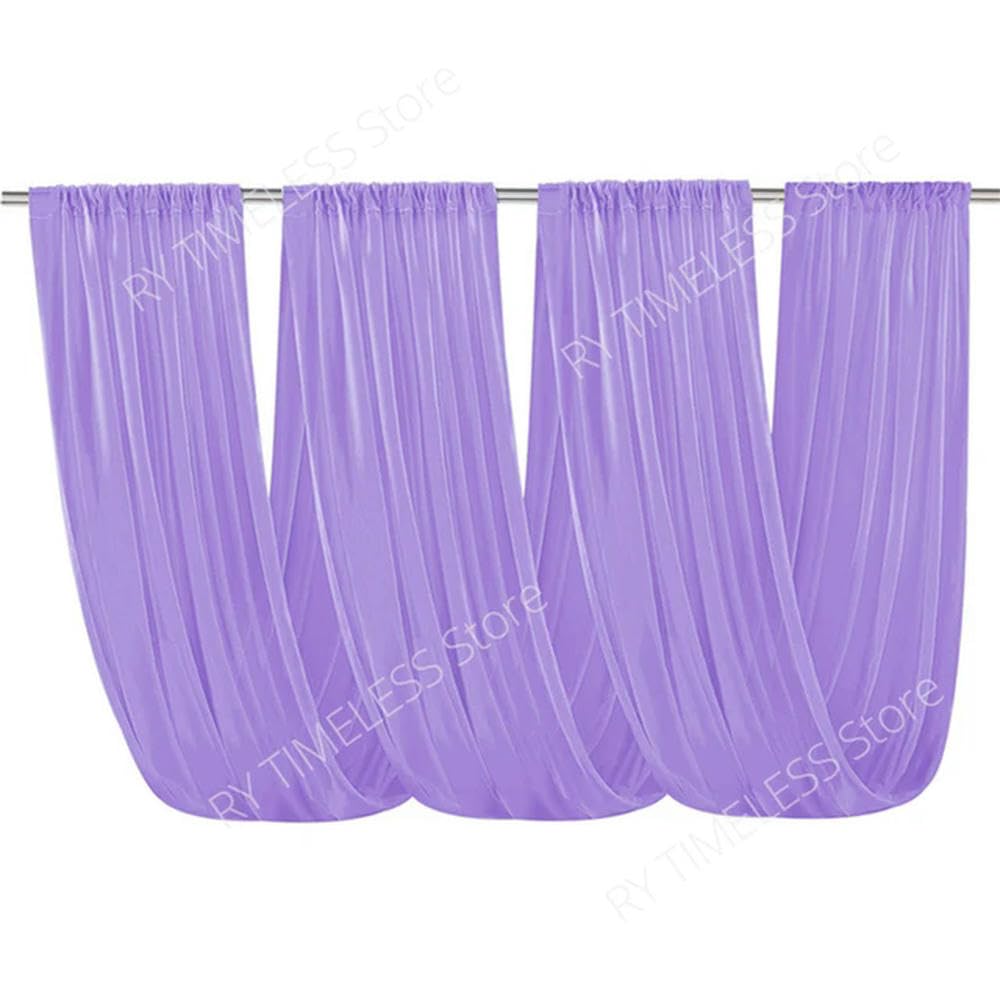 PLQWMR Wedding Ceiling Decor - Chiffon Tulle Draping Fabric for Ceremony and Reception, Sheer Ceiling Drapes for Elegant Party and Event Decoration