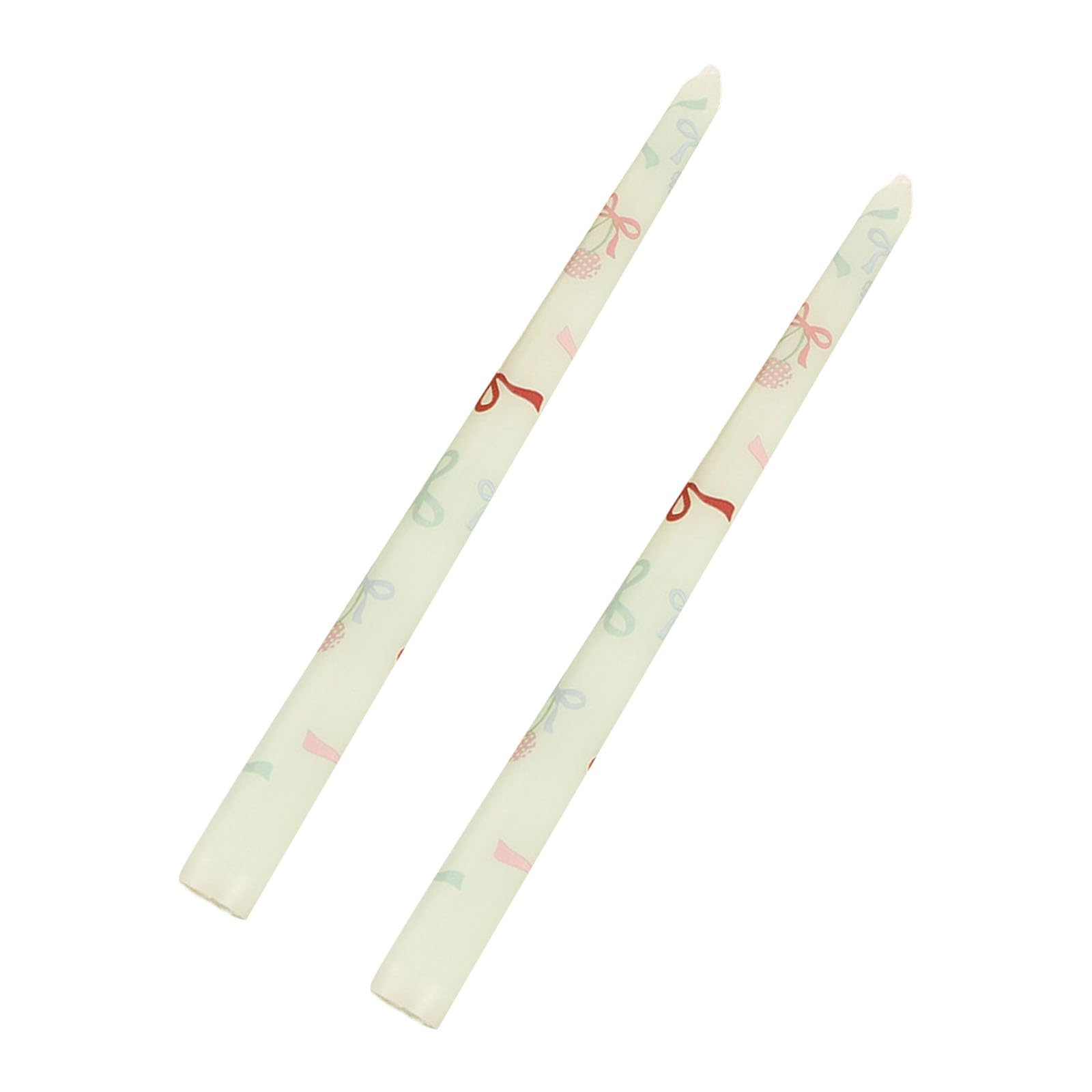 Print Taper Unscented Candlesticks for Valentine Wedding Decor Decorative Candlesticks