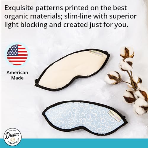 Dream Essentials ® Natura Organic Cotton Sleep Mask (Midnight Black) Made In The Usa thumb #7