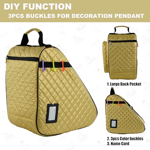 Image of HEXIFUL Skate Bag for Ice, Inline, Roller & Quad Skates - Kids & Adults