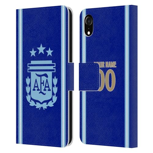 Coque iPhone XR Argentine 2024/25 | Étui portefeuille en cuir personnalisé