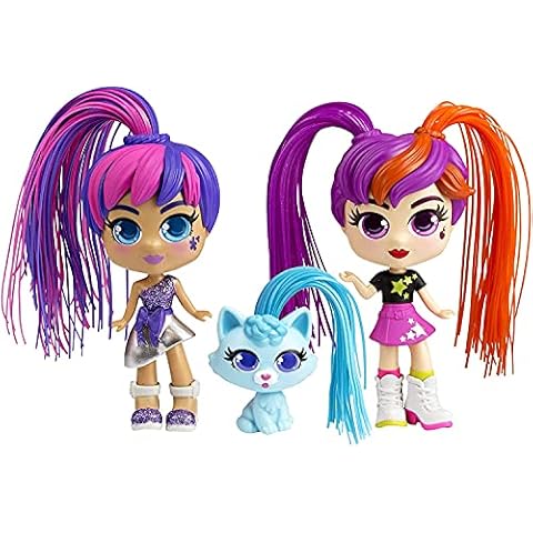 Curli Girls 82080 Doll and Pet Twinset, Mixed Colours Cover