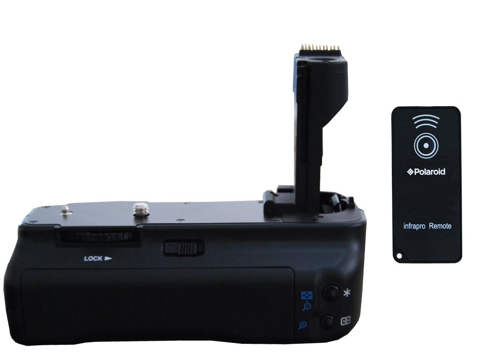 Polaroid Wireless Performance Battery Grip For Canon Eos 50D, 40D, 30D, 20D Digital Slr Cameras - Remote Shutter Release Included
