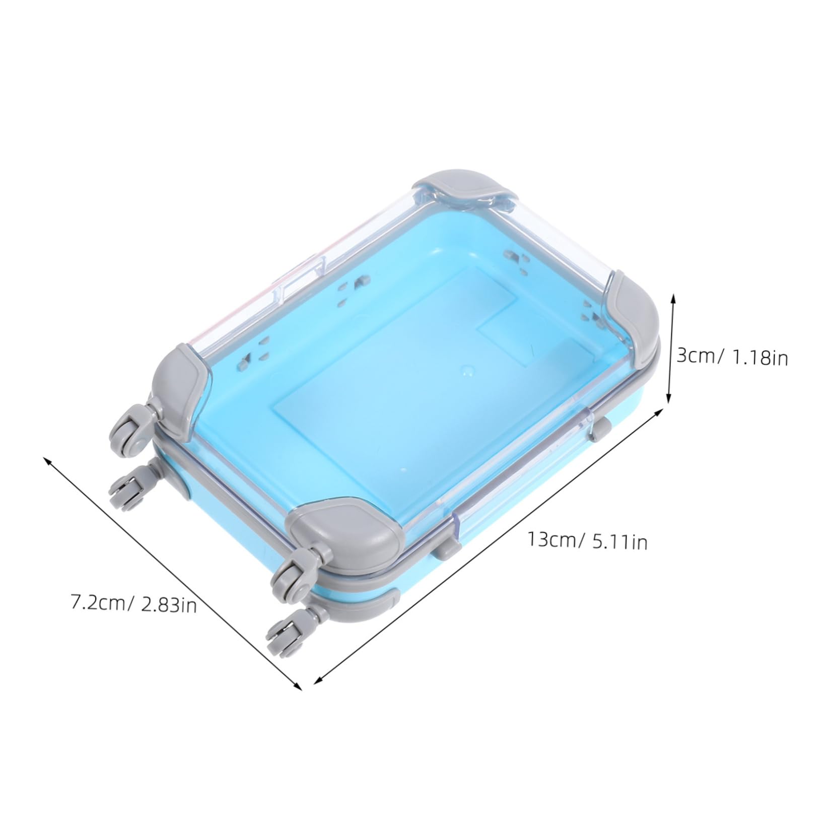 VICASKY 2pcs Lash Organizer Suitcase Mini Travel Eyelash Holder Box Luggage-style Lash Storage for Party Wedding Travel