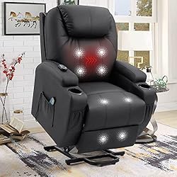 YESHOMY Power Lift Recliner Chair with Massage and Heating Functions,