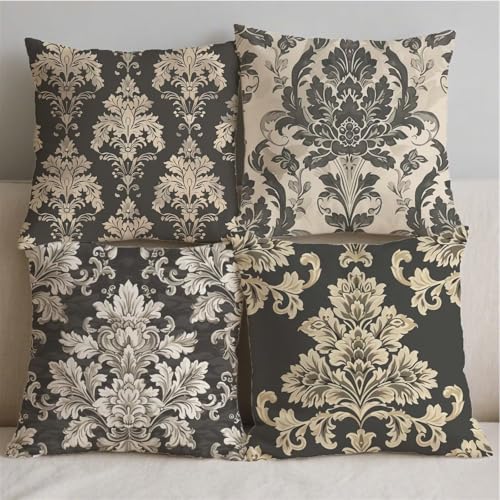 Housse coussin 50x50cm impression double face style bohémien chic - 3