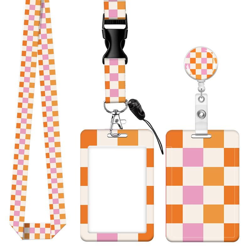 Badge Reels Retractable with Carabiner Reel Clip, ID Name Tag Work Badge Holder Belt Ferrule, Identity ID Badge Holder Cover Case for Office Work