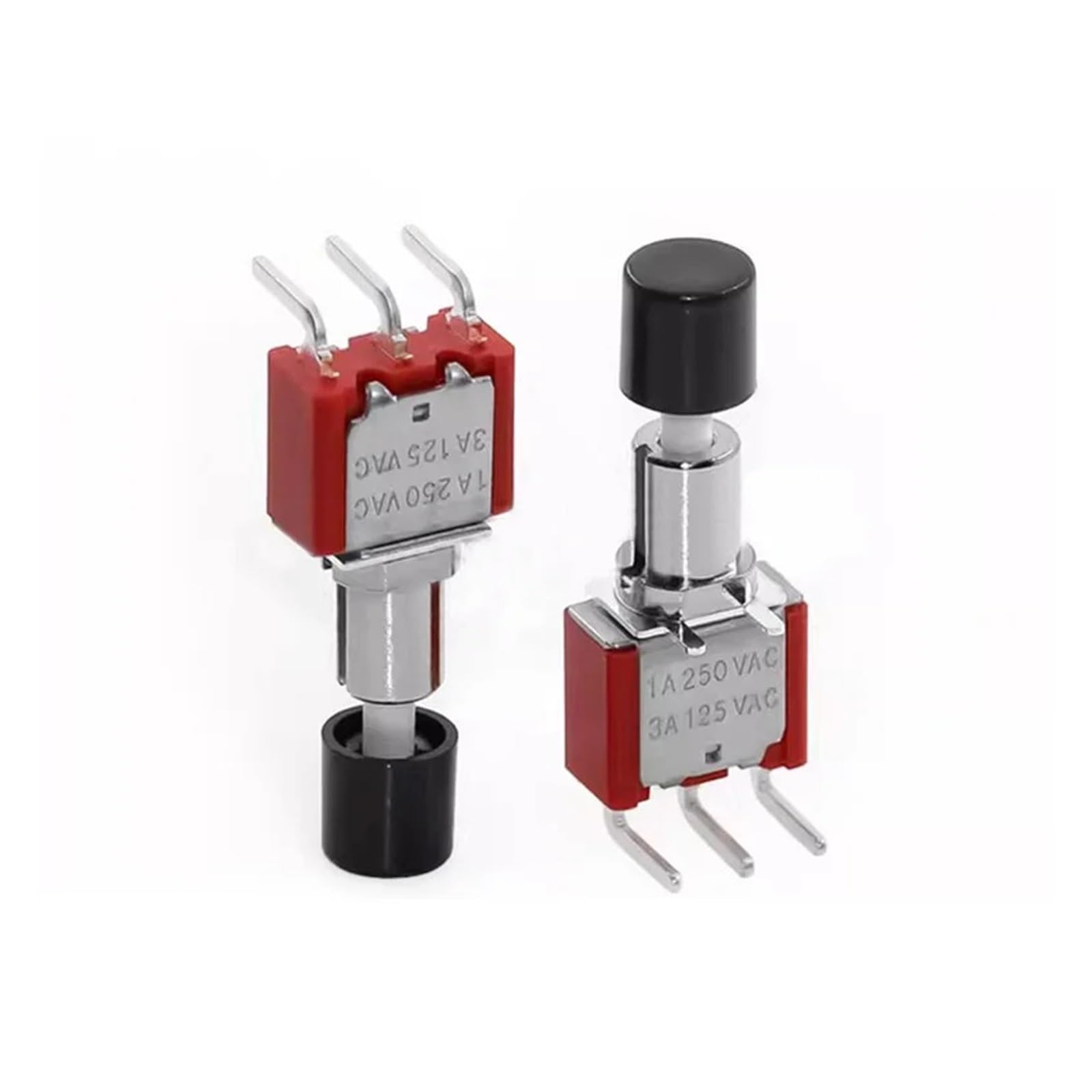 AUOQKQUT 2pc MPL-0-102-0003-L003-RS Lockless reset button switch with cap 2 speed bend 1A250V