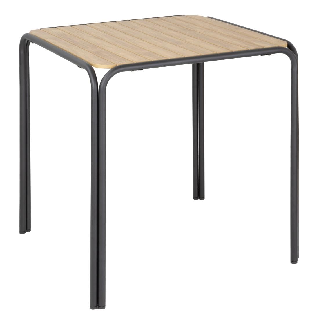 Table carrée en polywood 700 mm Bolero Santorini pour terrasse