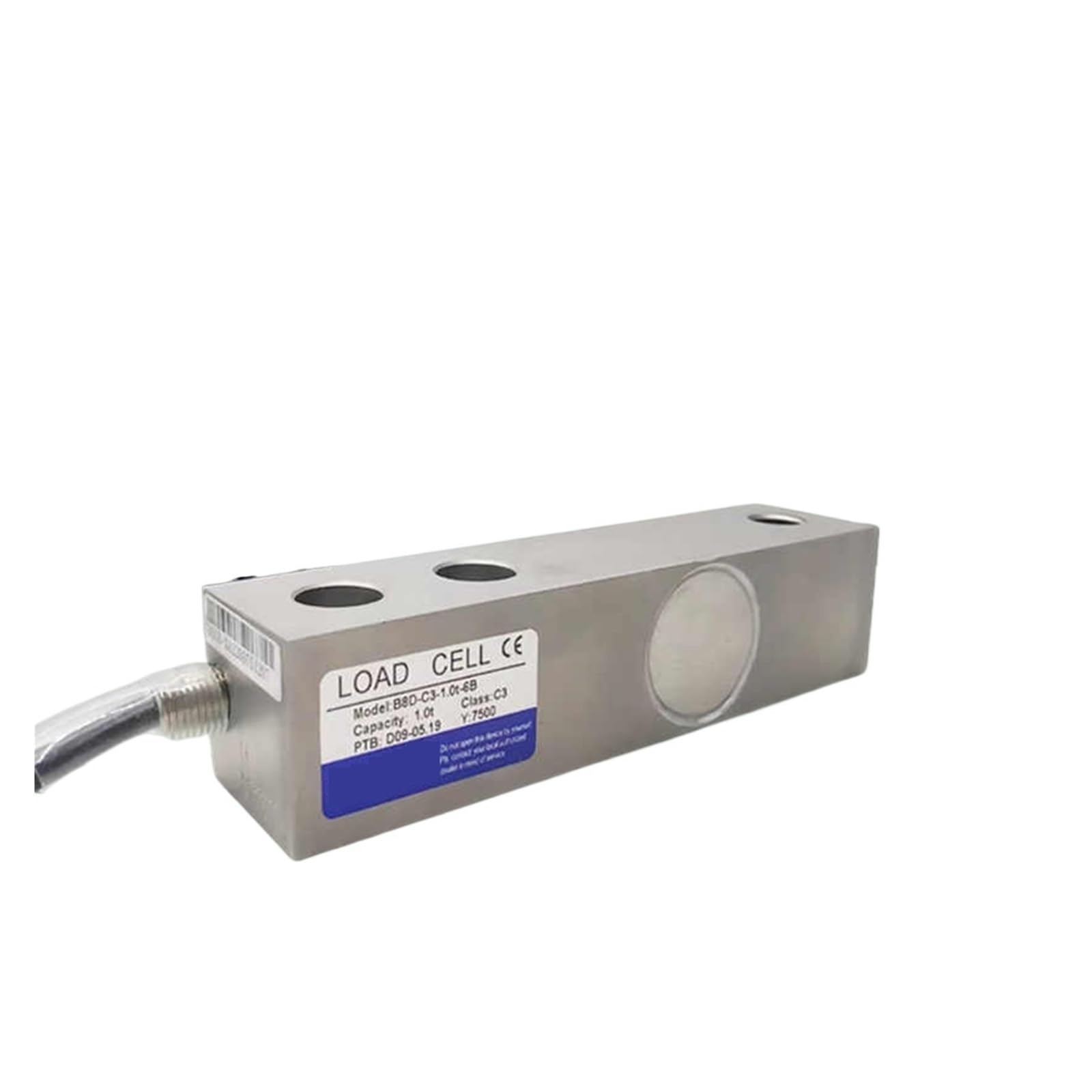 Célula de carga B8D, 500 kg-5000 kg, acero inoxidable de alta precisión, sensor de pesaje clase C3, for uso en laboratorios industriales. Datos confiables(1T)