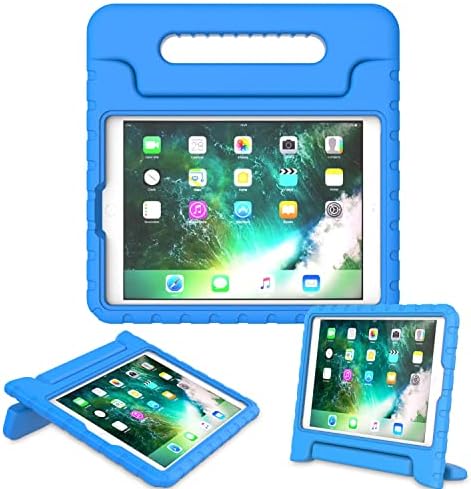 AVAWO Kids Case for iPad 9.7 2017/2018 & iPad Air 2 - Light Weight Shock Proof Convertible Handle Stand Friendly Kids Case for 9.7-inch iPad 5th & 6th Gen, iPad Air 1 & iPad Air 2 - Blue