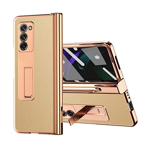 Coque anti-chute Samsung Galaxy Z Fold 4 3 2 écran brisé évité grâce au verre trempé doré
