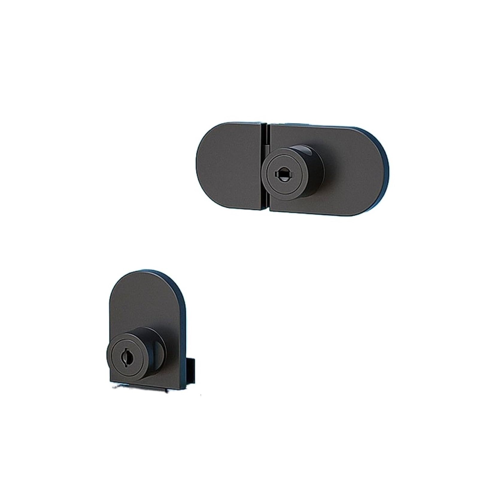 Cerradura Para Puerta De Vidrio Cerradura de pantalla, cerradura for puerta gabinete acero inoxidable deslizante doble apertura, vidrio, exhibición(Color 2)