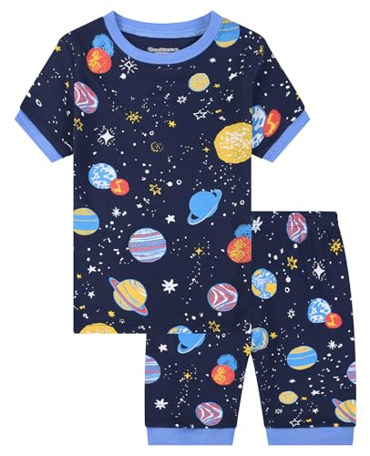 Benaive Boys Summer Pajamas 4 Pieces Kids Pajama Shorts Toddler Boy Pjs Cotton Sleepwear Size 10 - image 3
