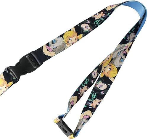 Miniatura 3 de Demon Slayer Kimetsu No Yaiba - Soporte para tarjetas de identificación de personaje de anime con dije de goma