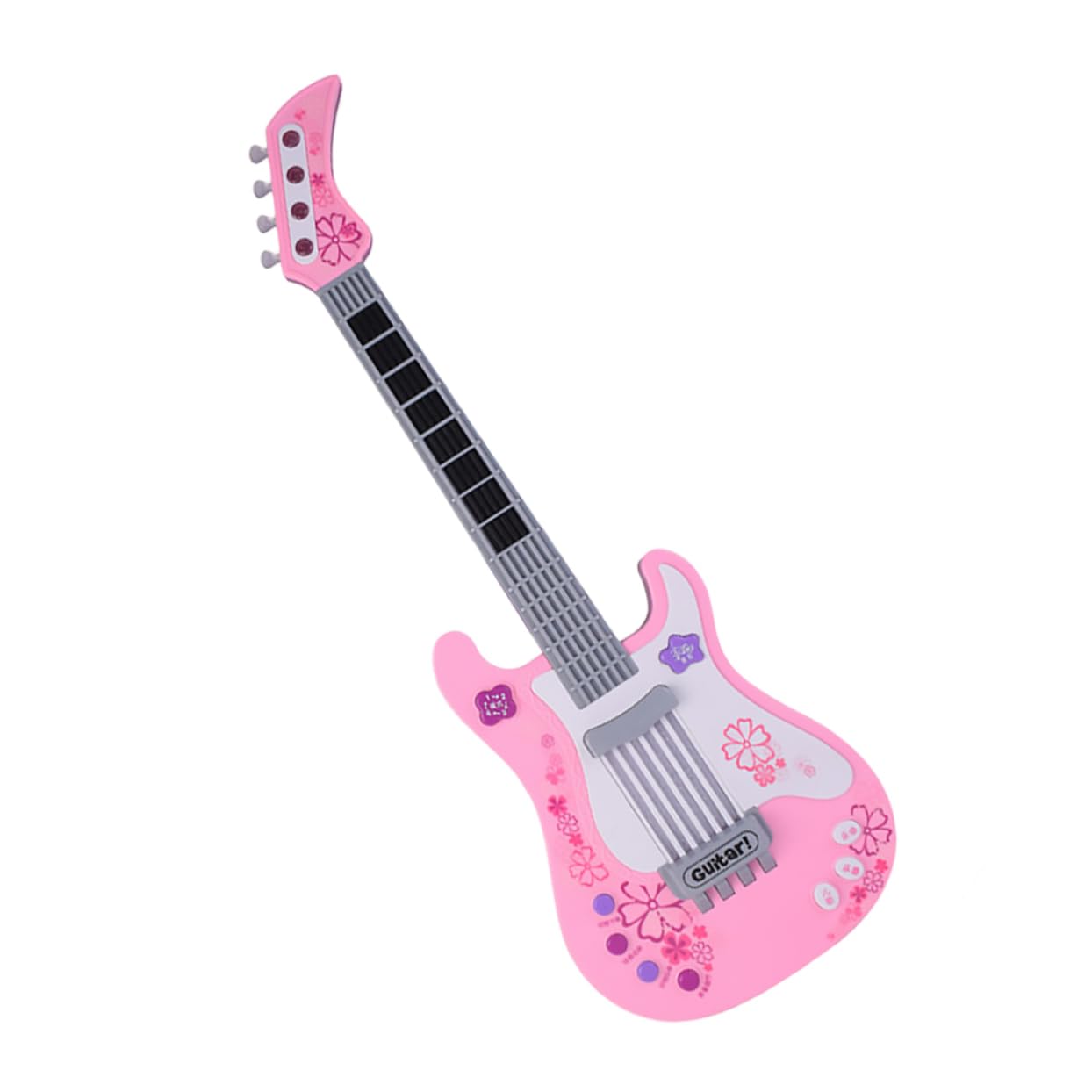 Vaguelly Juguetes Musicales para Niños Juguetes De Guitarra para Niños Juguetes Educativos Guitarra De Arranque Juguetes Instrumentos Musicales Guitarra Acustica Antigua Rosa El Plastico