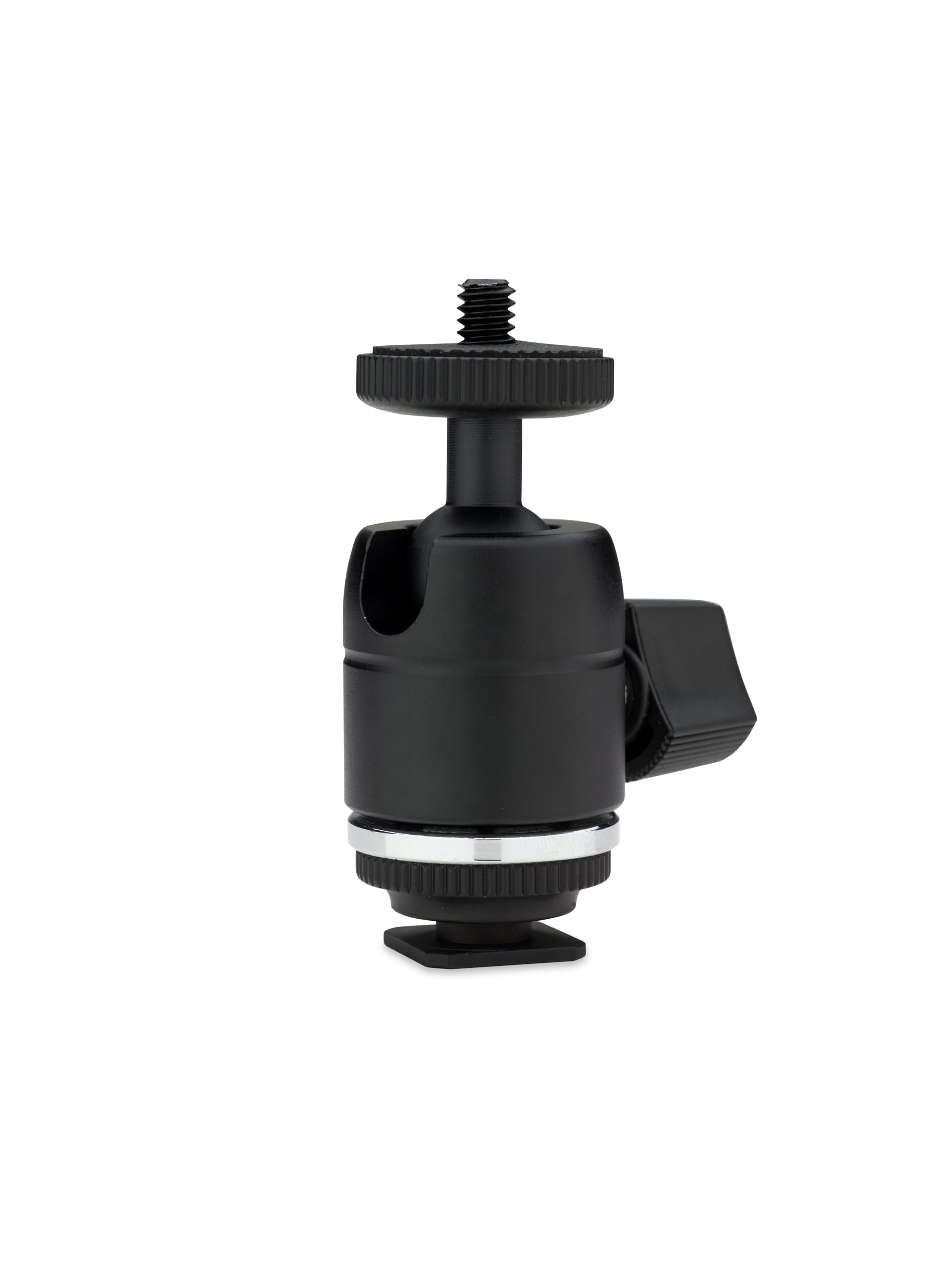 Kupo Mini Ball Head, Compact Aluminum Mount with Hot Shoe Adapter for Cameras, Monitors, Microphones, and Shoe Mount Accessories in Photography and