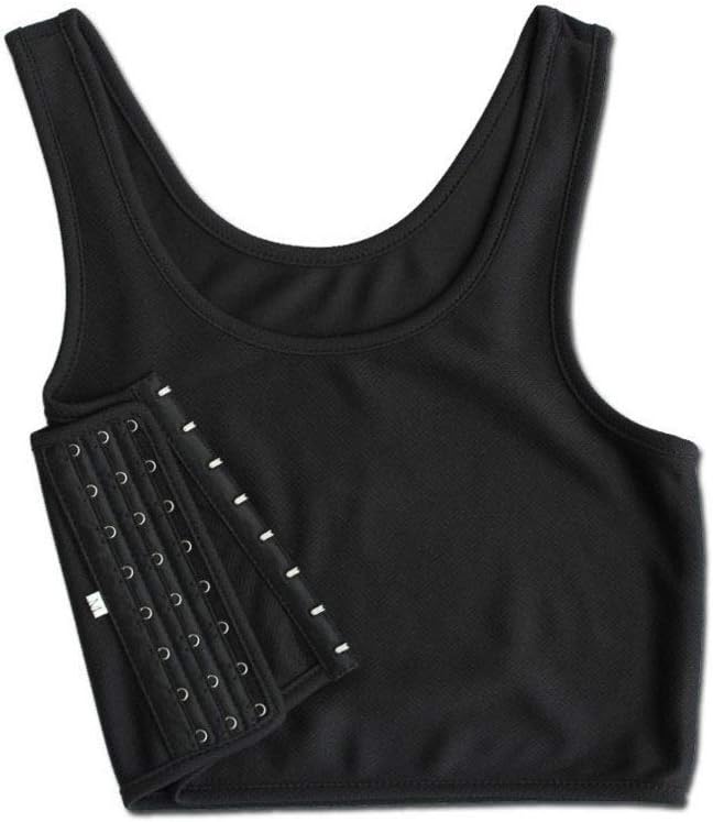 teng hong hui Chest Binder Underwear Tank Tops Bandage Trans Breathable bra underwear Side Hook Bustier Bra