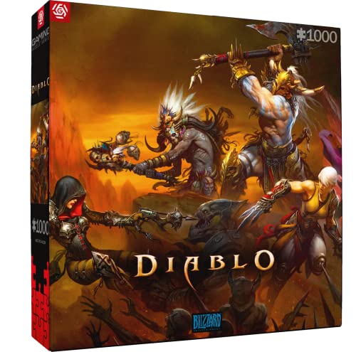 Good Loot Gaming Puzzle Diablo Heroes Battle Puzzles Puzzles De Jeux D'ordinateur pour Adolescents Et Adultes Idées De Loisirs Inspiré d'un Jeu D'ordinateur 1000 Pièces