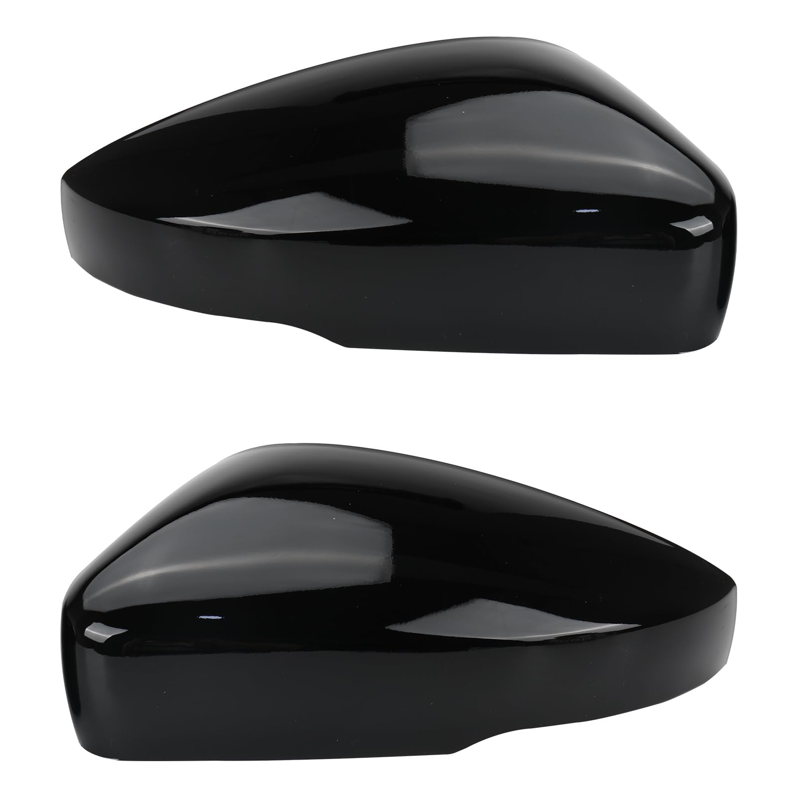 1 paire de coques de rétroviseurs de voiture - Pour VW Polo MK5 2009-2017 - Noir