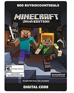 Minecraft Java Edition PC Redeem Gift Code (No CD/DVD) : Amazon.in ...