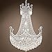 Royal Throne Design 18 Light 24" Chrome Chandelier with Clear Asfour Crystals