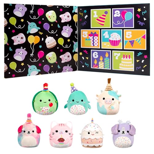 Squishmallows Original Micromallows Plush Birthday Countdown 7-Pack