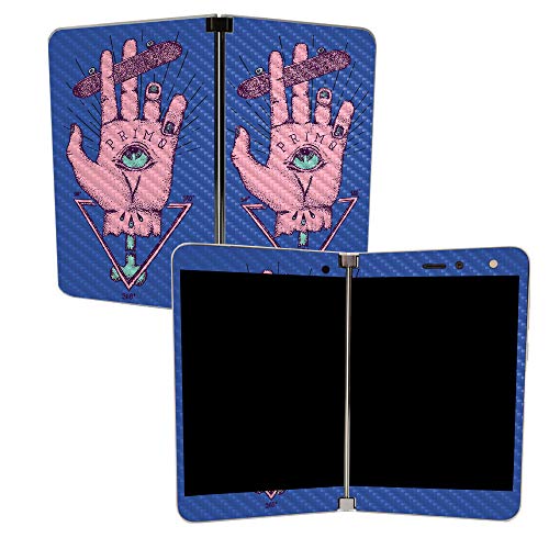 Image of MightySkins Carbon Fiber Skin for Microsoft Surface Duo - God of Skate | Protective, Durable Textured Carbon Fiber Finish | Easy to Apply, Remove, and Change Styles | Made in The USA
