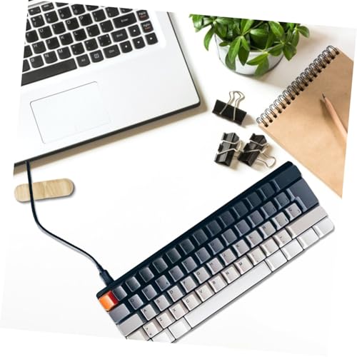 3 piezas Organizadores de cables de silicona con textura de madera para escritorio, impermeables, soportes para cables adecuados para uso en el hogar y oficina miniatura 5