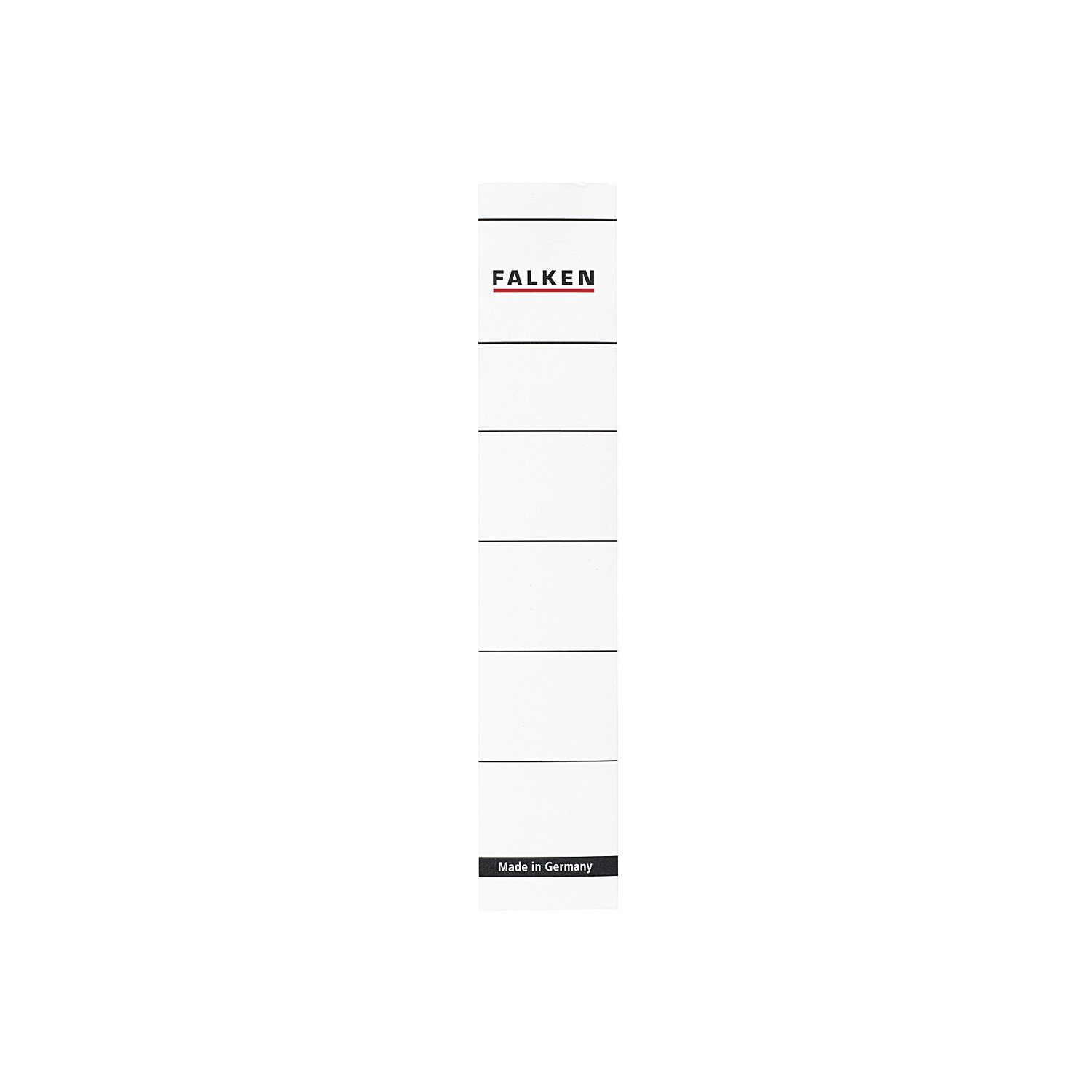 Falken Original Lot de 10 étiquettes autocollantes pour classeur 5 cm Blanc 36 x 190 mm