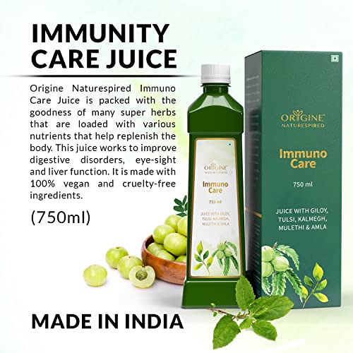 Image of Immunity Care Juice | Naturally Boosts Immunity And Digestive Health | Natural Ingredients Giloy, Tulsi, Kalmegh, Mulethi, And Amla | Boosts Overall Hydration Of The Body, 750 ml