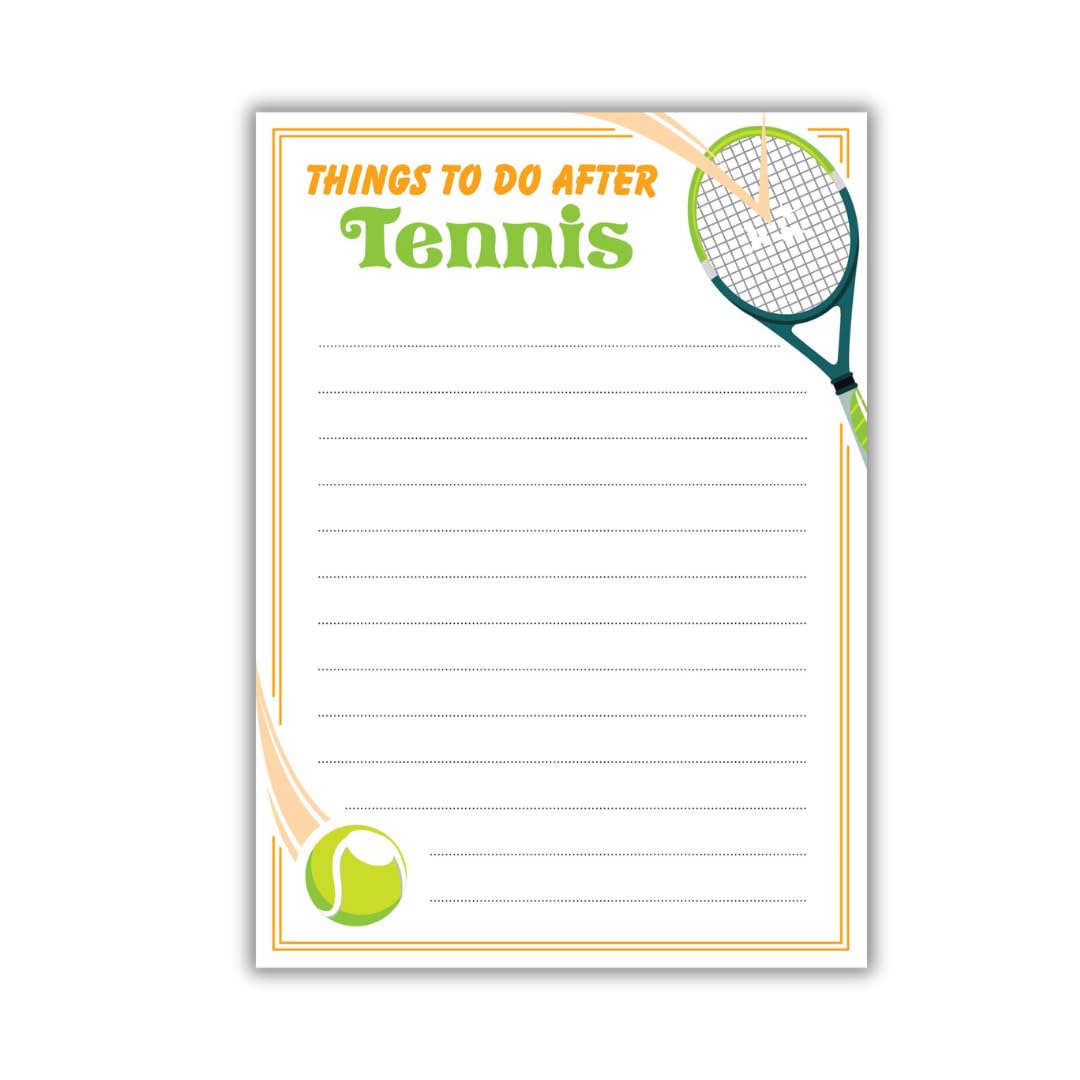 Funny Memo Notepads - Funny Tennis Gifts - Cute Note Pads