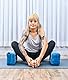 Leewadee Meditationskissen Yoga Block Zubehör Klotz Kissen Ökologisches Naturprodukt Thaikissen Nackenkissen, Kapok, 35 x 18 x 12 cm, Hellblau