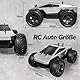 Monster Truck Ferngesteuert, 2,4 GHz 1:18 RC Monstertruck mit LED Blinken, 20km/h Ferngesteuertes Auto ab 3 4 5 6 8 Jahre, Hobby Offroad Monster RC Truck, Geschenke für Jungen und Mädchen