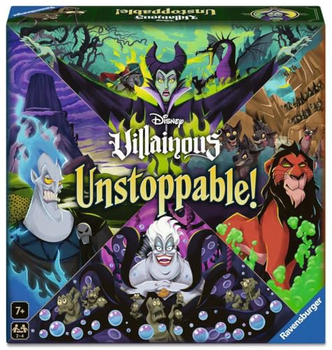 Ravensburger - Villainous Unstoppable, Gioco da Tavolo Famiglia 7+, 2-4 Giocatori