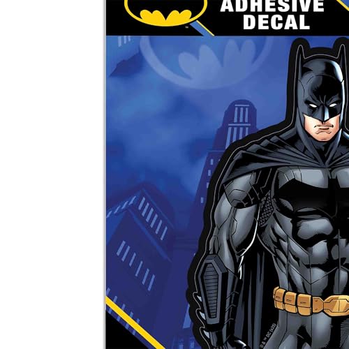 Image of DC Comics Batman Adhesive Vinyl Decal - Striking Batman Sticker for Car, Window, Water Bottle or Laptop